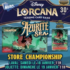 Lorcana - Azurite Sea Store Championship - Samedi le 18 Janvier - 11h